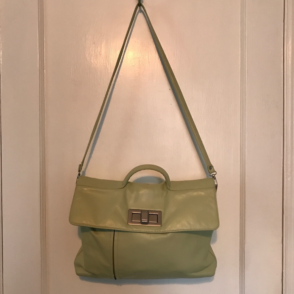 Authentic mint green RENATO ANGI crossbody bag
